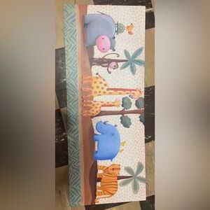 Colorful Safari Animal Canvas Art